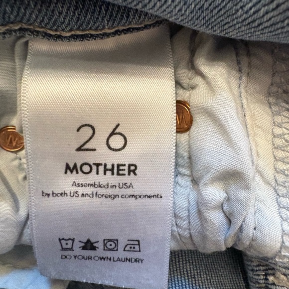 MOTHER Insider Crop Step Fray Jeans In Chatterbox Women’s Size 26 - Picture 11 of 16